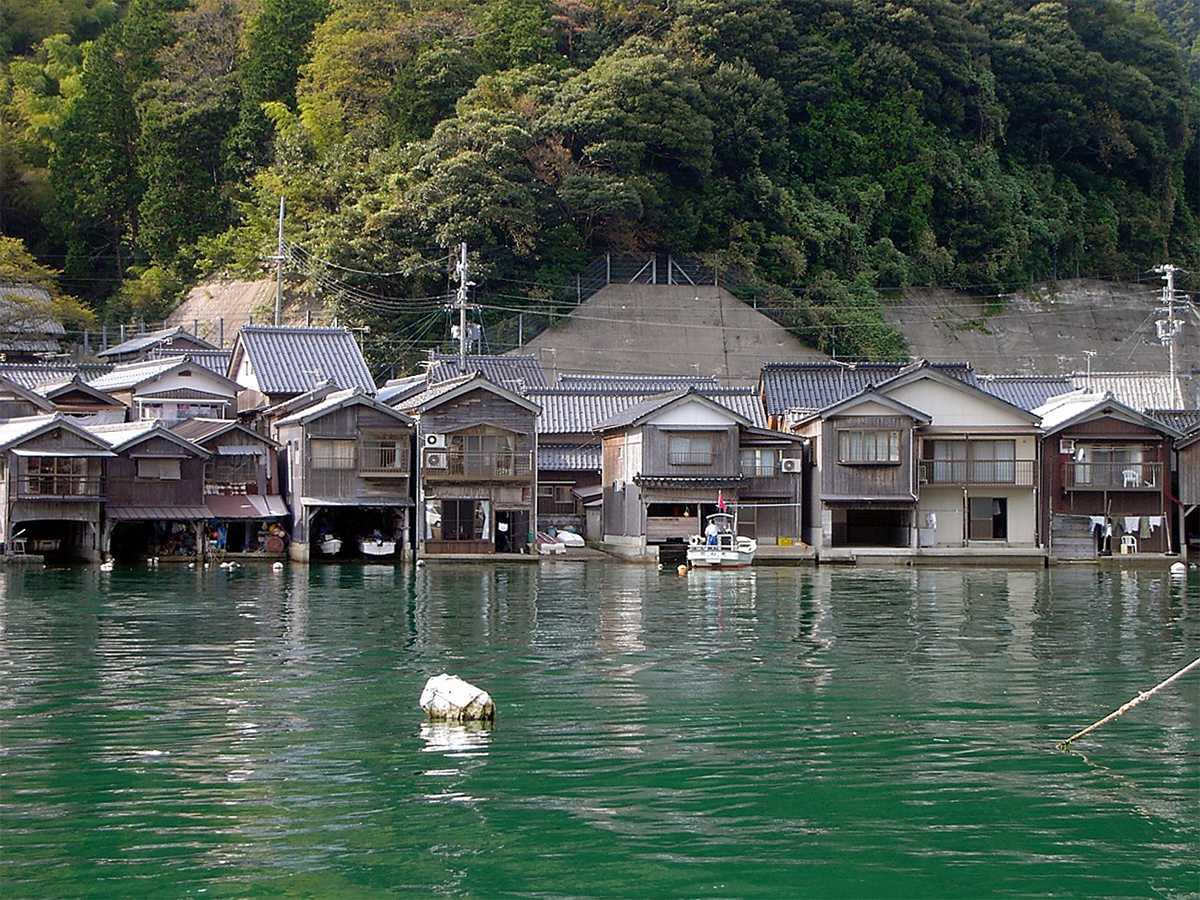 Funaya boat houses at Ine Bay, Japan