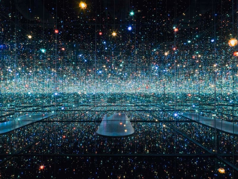The Souls of Millions of Light Years Away by yayoi kusama infinity mirror rooms