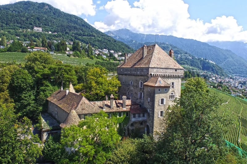 Lakeview Castle Airbnb in Montreux, Switzerland