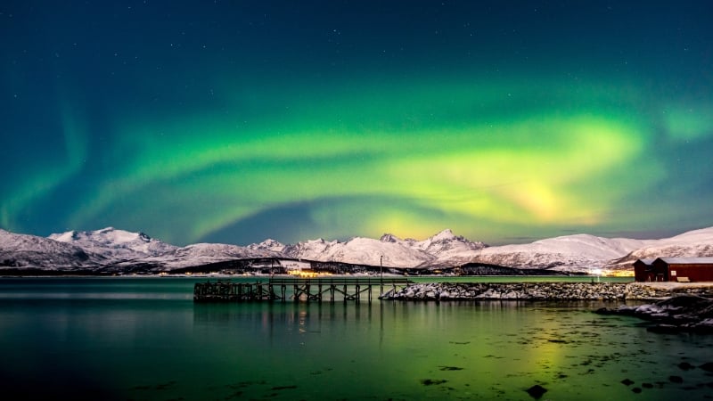 northern lights in tromso, norway