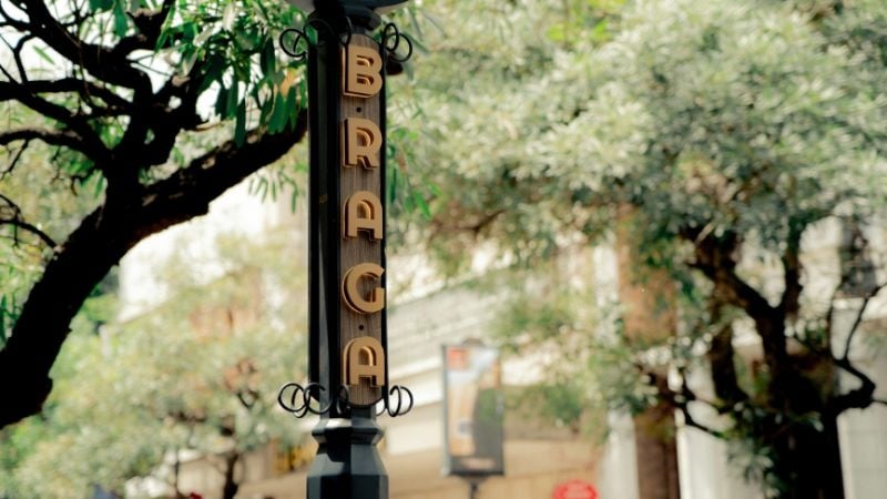 Braga street sign in Bandung, Indonesia