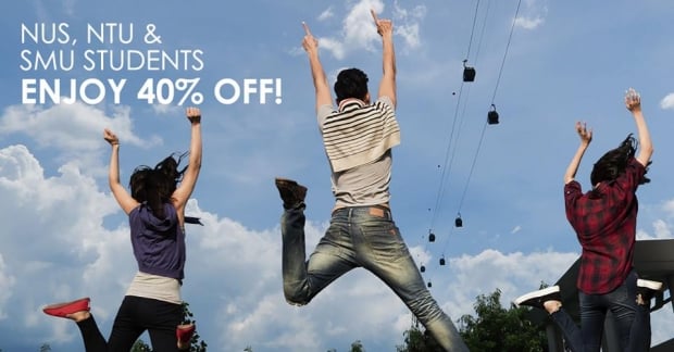 40% Off Rates for Selected Students to Singapore Cable Car Ride