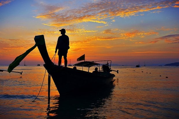 krabi thailand sunset