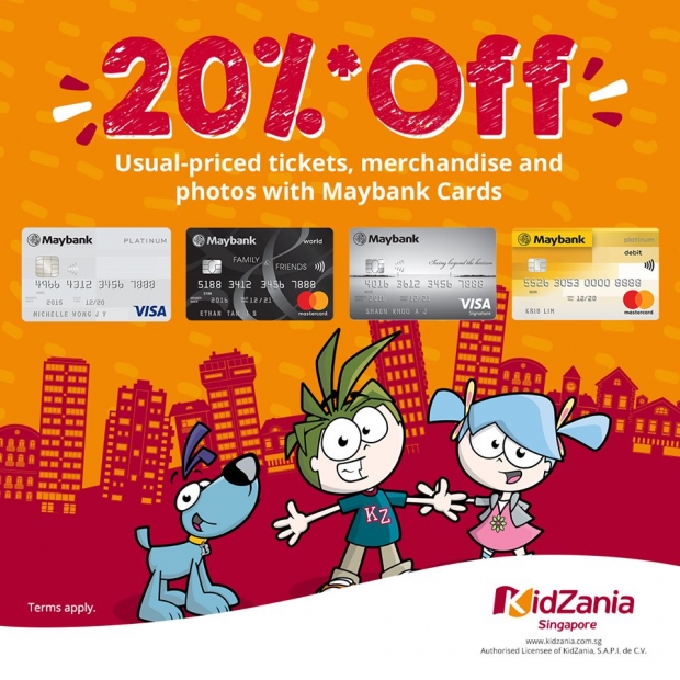 Enjoy 20% off Usual-priced Tickets in KidZania Singapore with Maybank Card