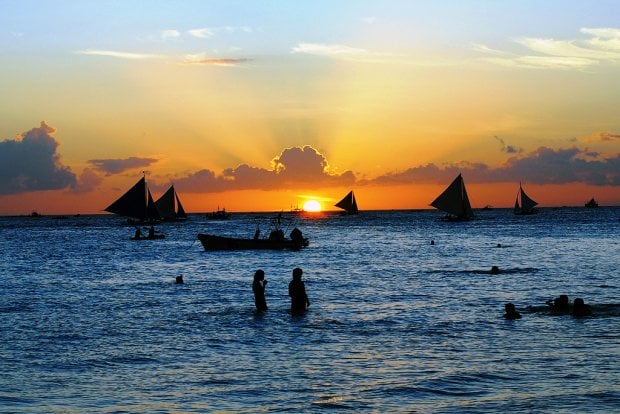Boracay, Philippines sunset