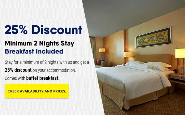 25% Discount - Minimum 2 Night Stay with Breakfast in The Royale Chulan The Curve
