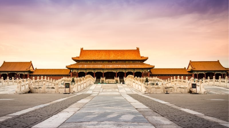 the forbidden city in beijing, china