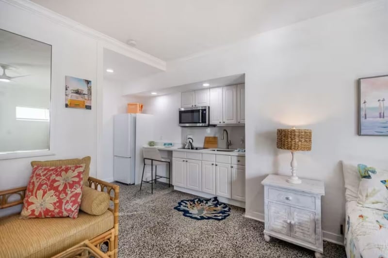 beachfront studio Airbnb stays in Delray Beach