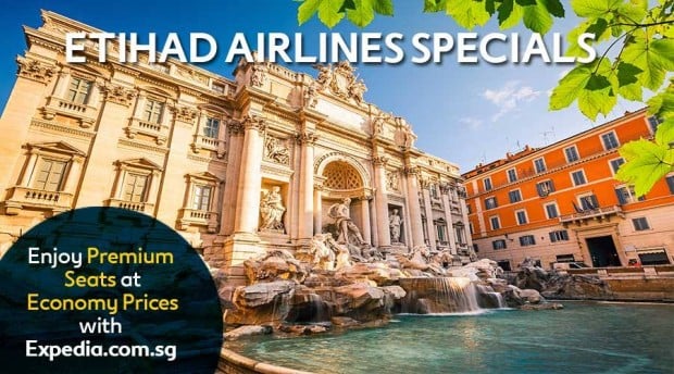 Etihad Airlines' Special Deal with Expedia from SGD3,308 to Europe 1