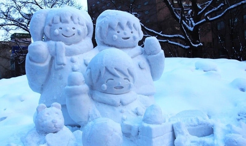 Snow Sculptures at the Sapporo Snow Festival 