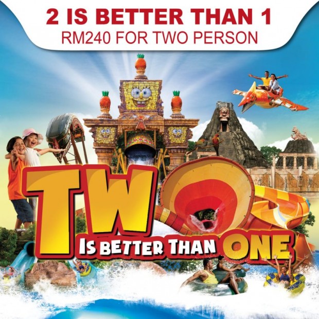 RM240 for Two Person Admission in Sunway Lagoon