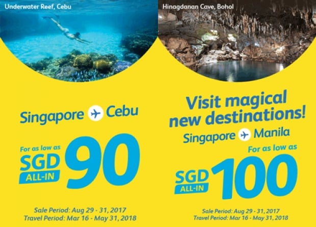 Fly to Philippines with Cebu Pacific from SGD90