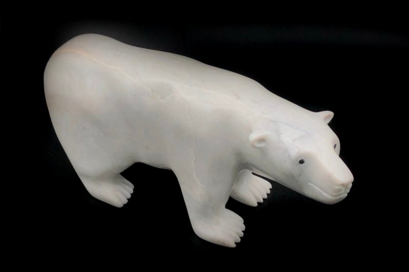 canada marble bear sculpture