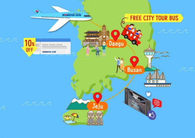 Travel with Korean Air for Free City Tour Bus and a Chance to WIN Exciting Prizes