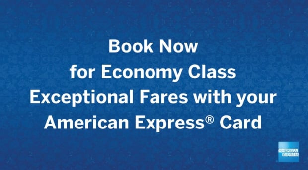 Early Bird and Two-to-Go Flights on Singapore Airlines with American Express from SGD148