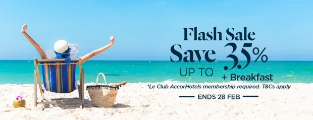 Flash Sale: Save Up to 35% on your Stay in Participating Ibis Hotels