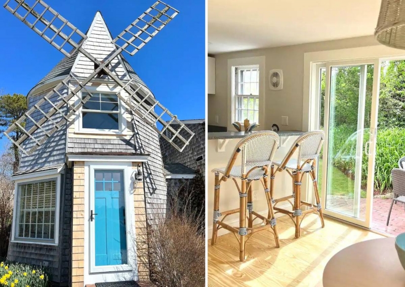 cape cod airbnb windmill home exterior