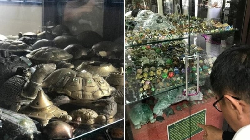 turtle knick knacks at the live turtle museum, singapore