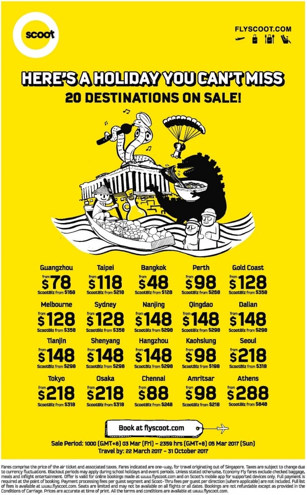 FLASH SALE | A Holiday You Can't Miss with Scoot from SGD48