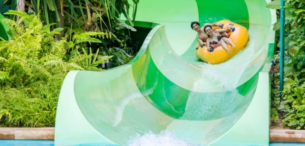 Mastercard Exclusive: Adventure Cove Waterpark Adult One-Day Ticket + SGD5 Retail Voucher and Yellow Mini Octopus Plush at SGD34