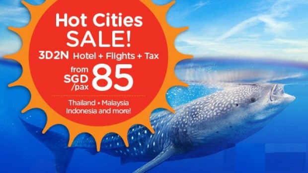 Hot Cities on Sale from SGD85 via AirAsiaGo
