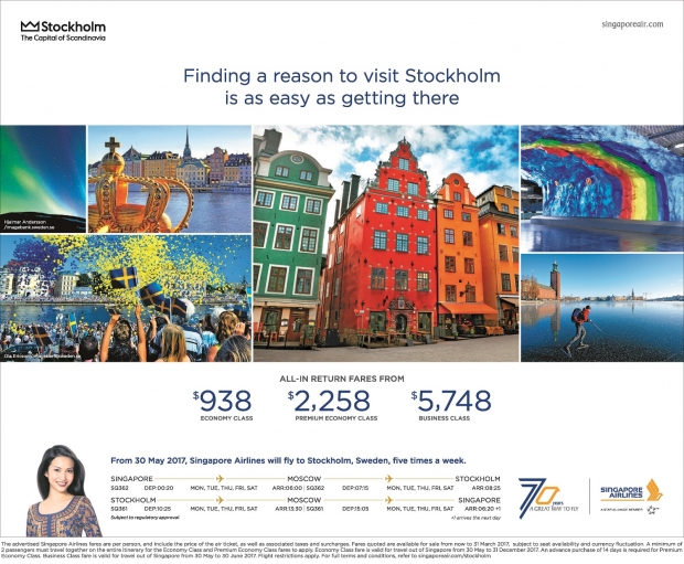 Fly to Stockholm from SGD938 with Singapore Airlines 2