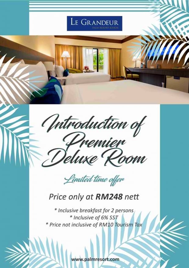Introduction of Premier Deluxe Room at Le Grandeur Palm Resort Johor