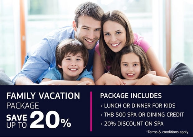 Family Vacation Package at Centara Watergate Pavillion Hotel Bangkok
