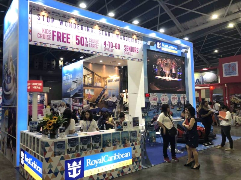 Royal Caribbean Cruises booth at NATAS travel fair