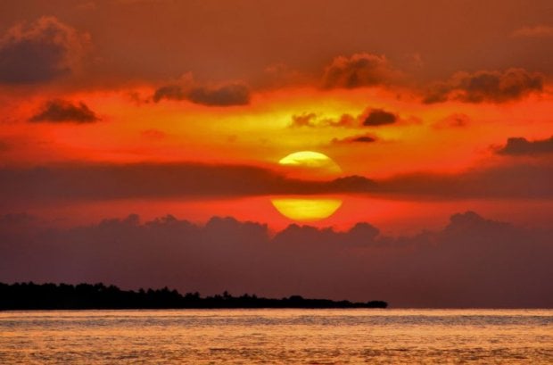 maldives sunset