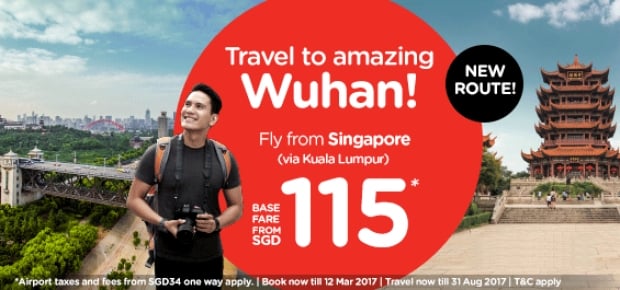 Explore Wuhan from Singapore with AirAsia
