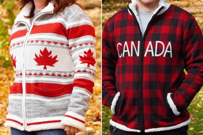 canada-themed sweaters