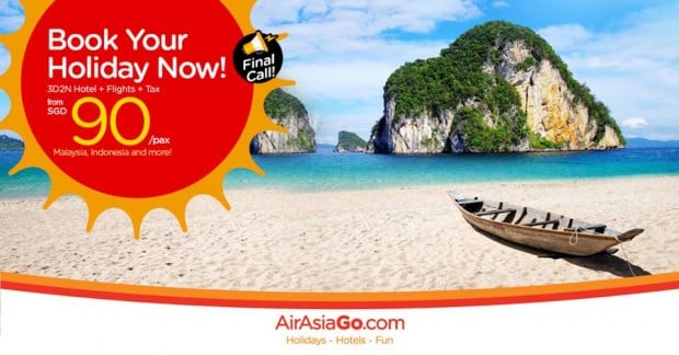 Book Your Holiday from SGD90 with AirAsiaGo