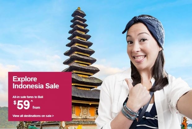 Fly with Jetstar to Indonesia Fare Sale from SGD53
