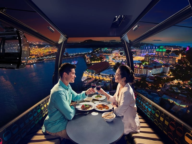 cable car sky dining