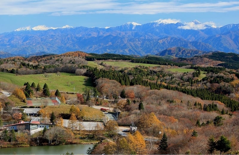 villages in Japan – Toyone fall foliage