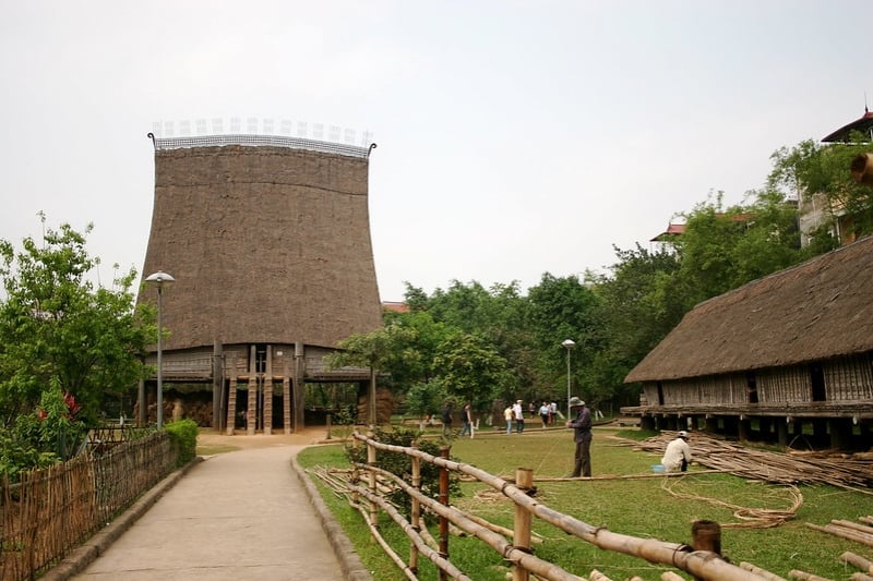 stilt house in vietnam museum of ethnology