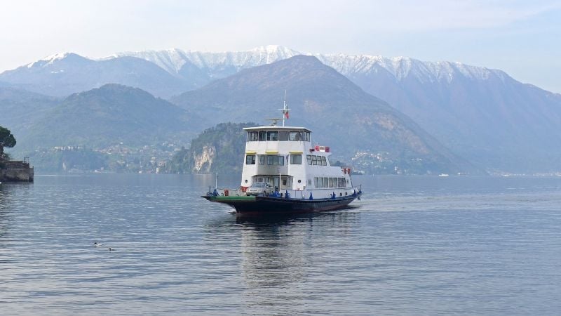 ferry in lake como