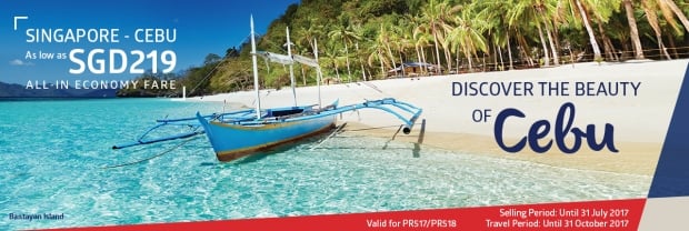 Fly to Cebu and Do More with Philippine Airlines from SGD219