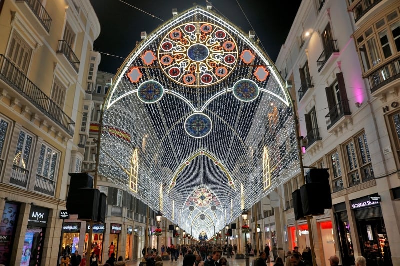 Christmas Lights Around the World: Malaga, Spain