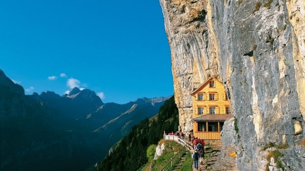 Berggasthaus Aescher Wildkirchli Cliffside Guesthouse In The Swiss Alps Tripzillastays 4560