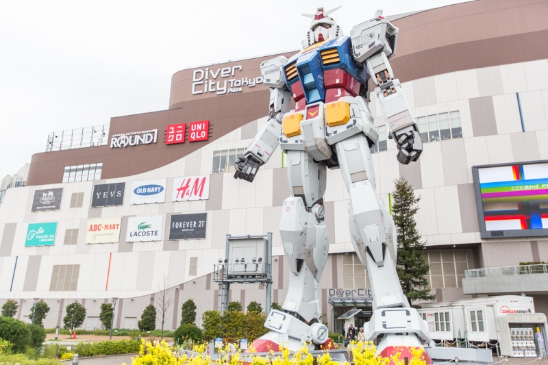 The Gundam Base Tokyo is one of the Japan anime spots