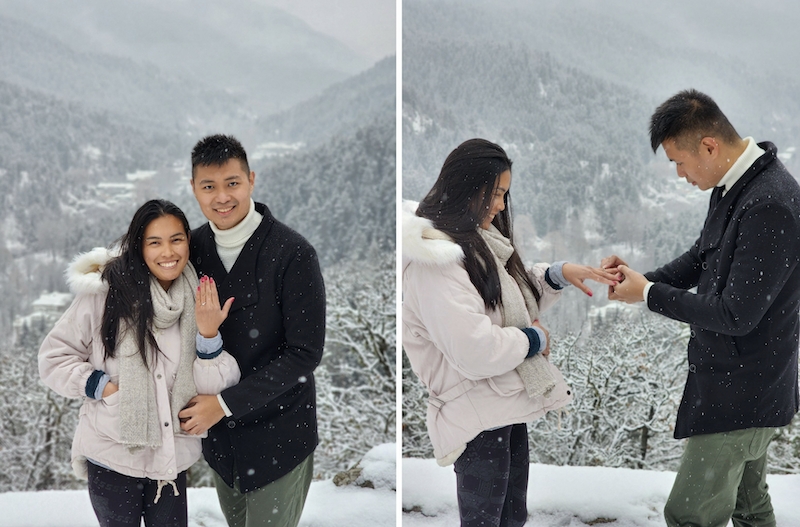 destination wedding proposal