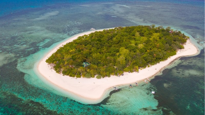 mantigue island aerial view