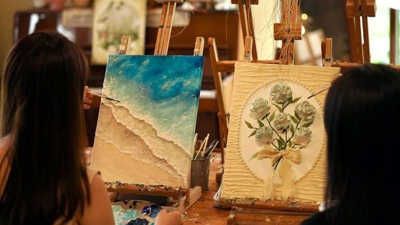 painting on canvas