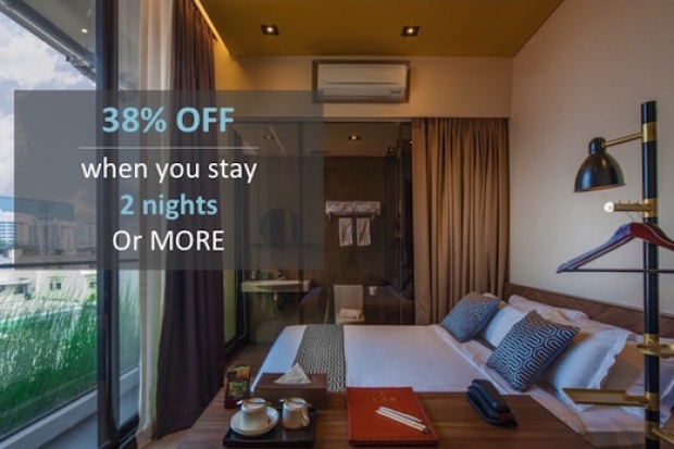Stay 2 Nights at 38% Off in Hotel Yan