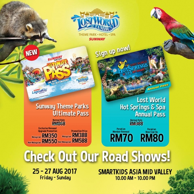 Enjoy Annual Pass to Sunway Lost World of Tambun in a Discounted Price