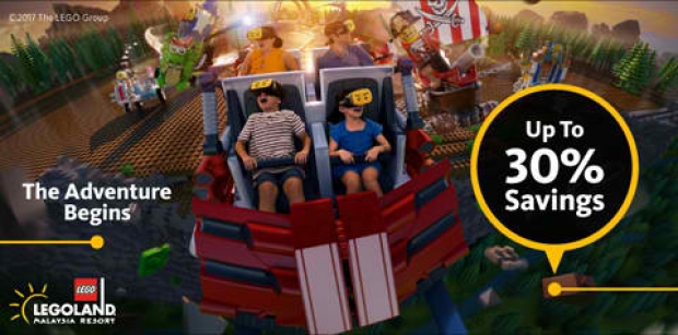 Book now and Save 30% on your Entrance Tickets to LEGOLAND® Malaysia with Maybank