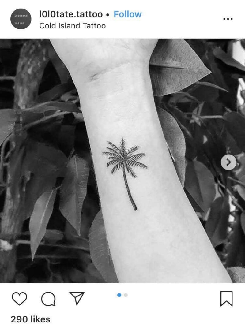 56 Palm Tree Tattoo Ideas to Help You Embrace Tropical Island Life Every  Day of the Year | Palm tree tattoo ankle, Palm tree tattoo, Palm tattoos