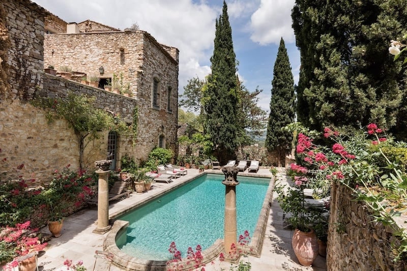 12 Charming Airbnb Homes in the South of France: Stone Cottage in a French Castle